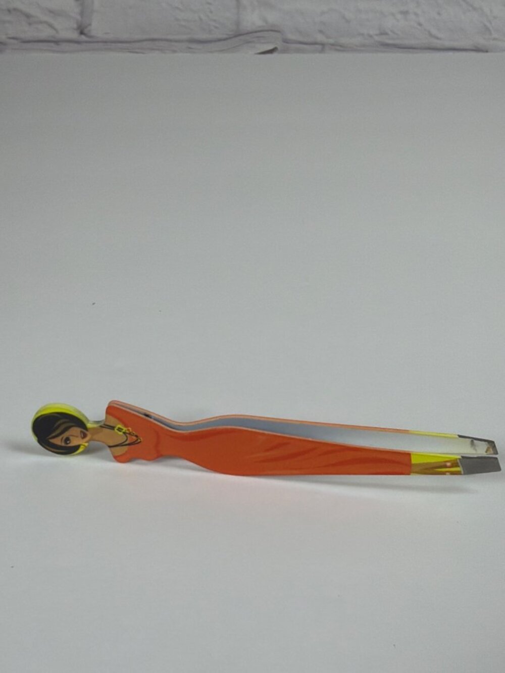 Limited Edition Beauty Secrets Lady Tweezers Slant Tip Orange Dress Discontinued - Picture 5 of 8